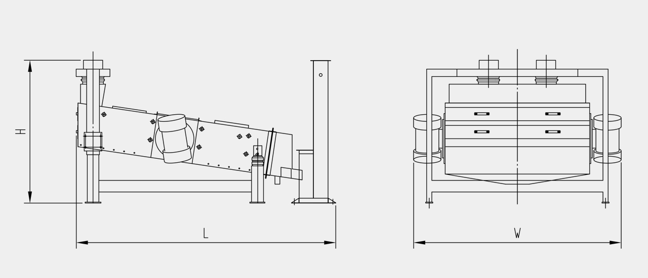 vibrating separator drawing